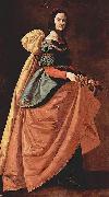 Francisco de Zurbaran Hl. Casilda von Toledo oil painting on canvas